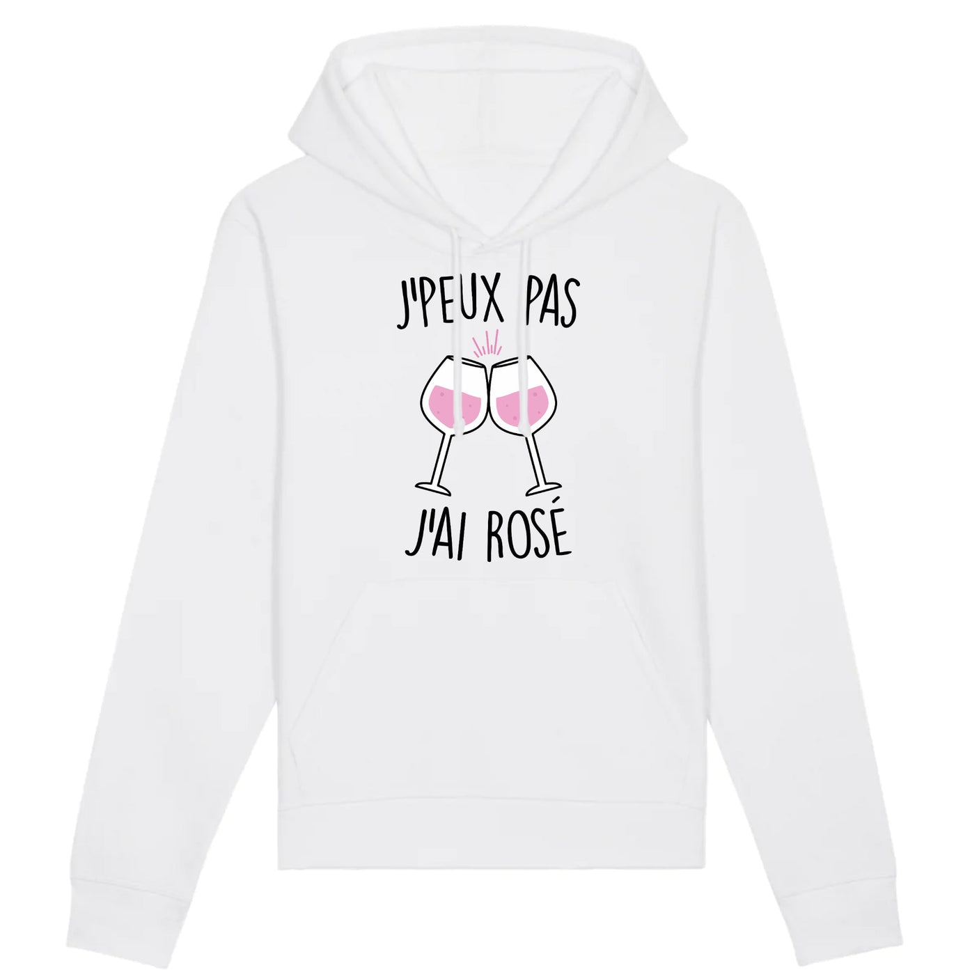 Sweat Capuche Adulte J'peux pas j'ai rosé 