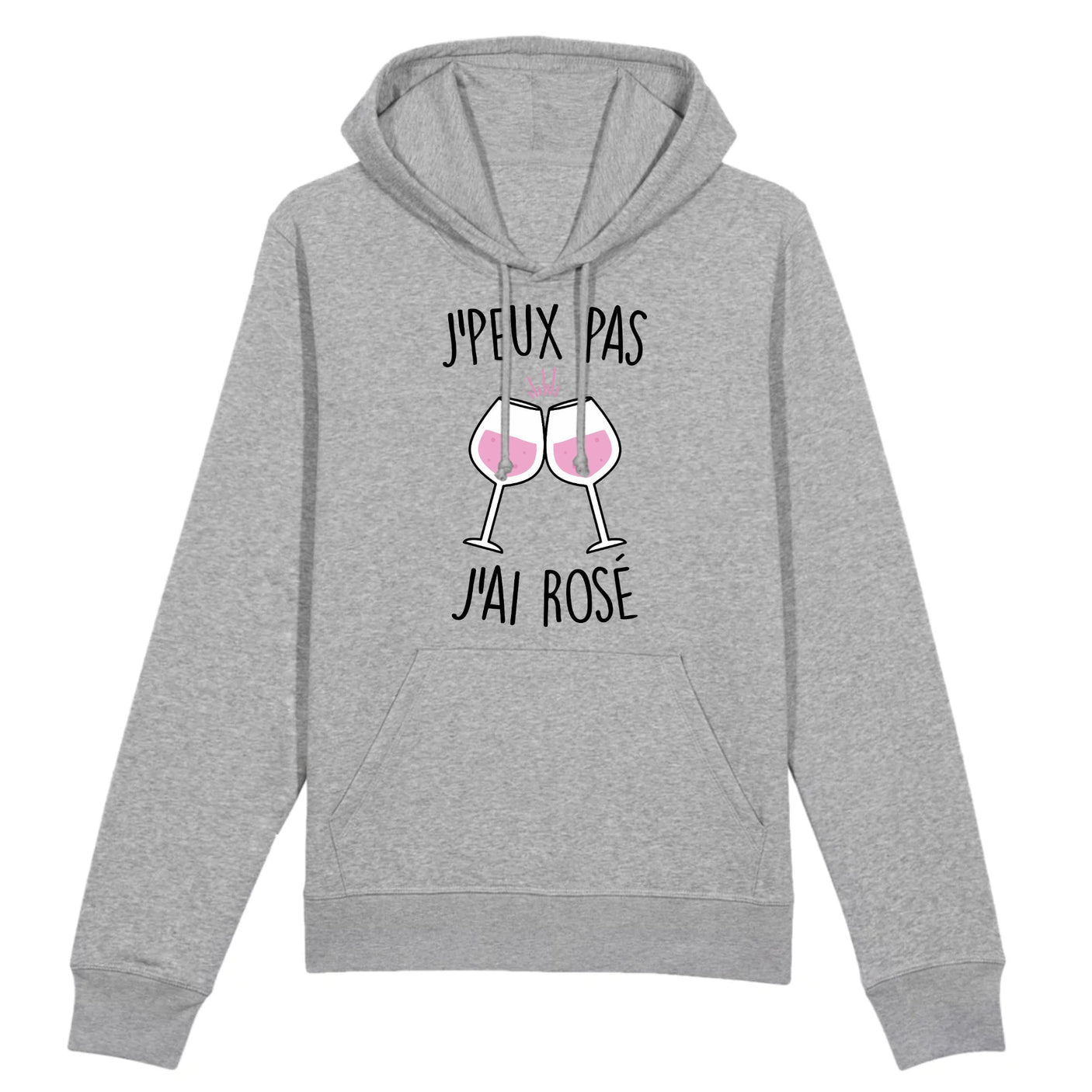 Sweat Capuche Adulte J'peux pas j'ai rosé 