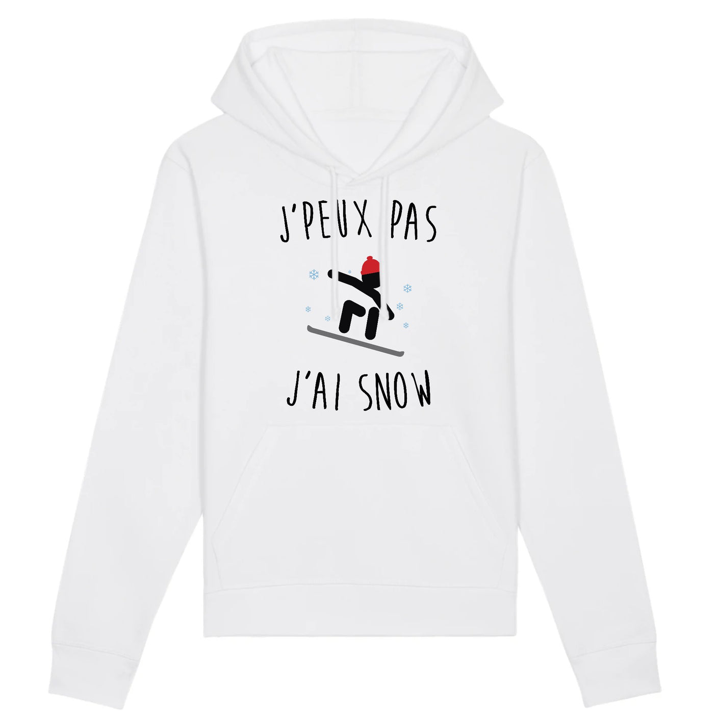 Sweat Capuche Adulte J'peux pas j'ai snow 