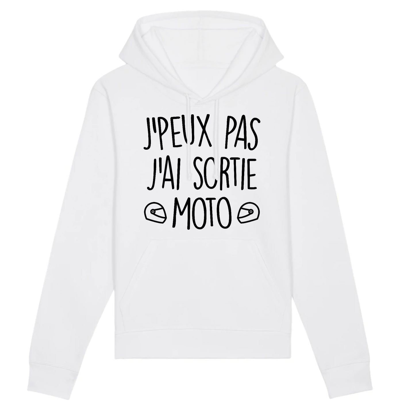 Sweat Capuche Adulte J'peux pas j'ai sortie moto 