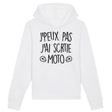 Sweat Capuche Adulte J'peux pas j'ai sortie moto 