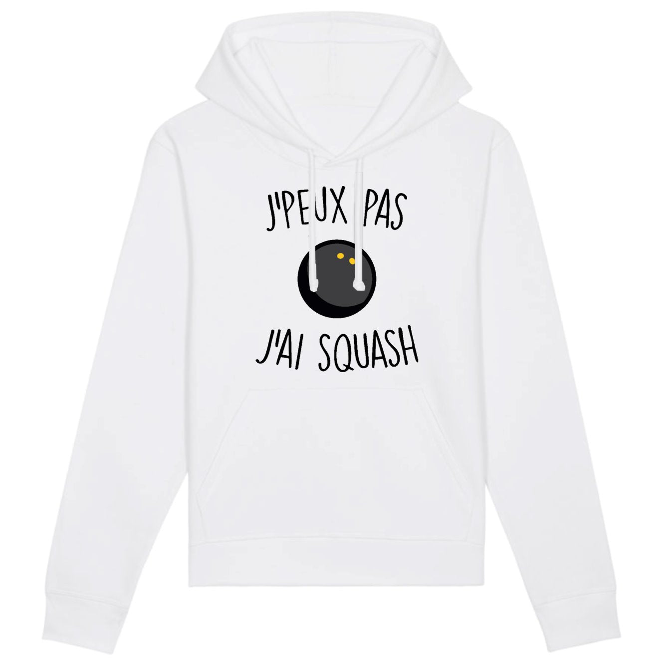 Sweat Capuche Adulte J'peux pas j'ai squash 