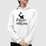 Sweat Capuche Adulte J'peux pas j'ai water-polo Blanc