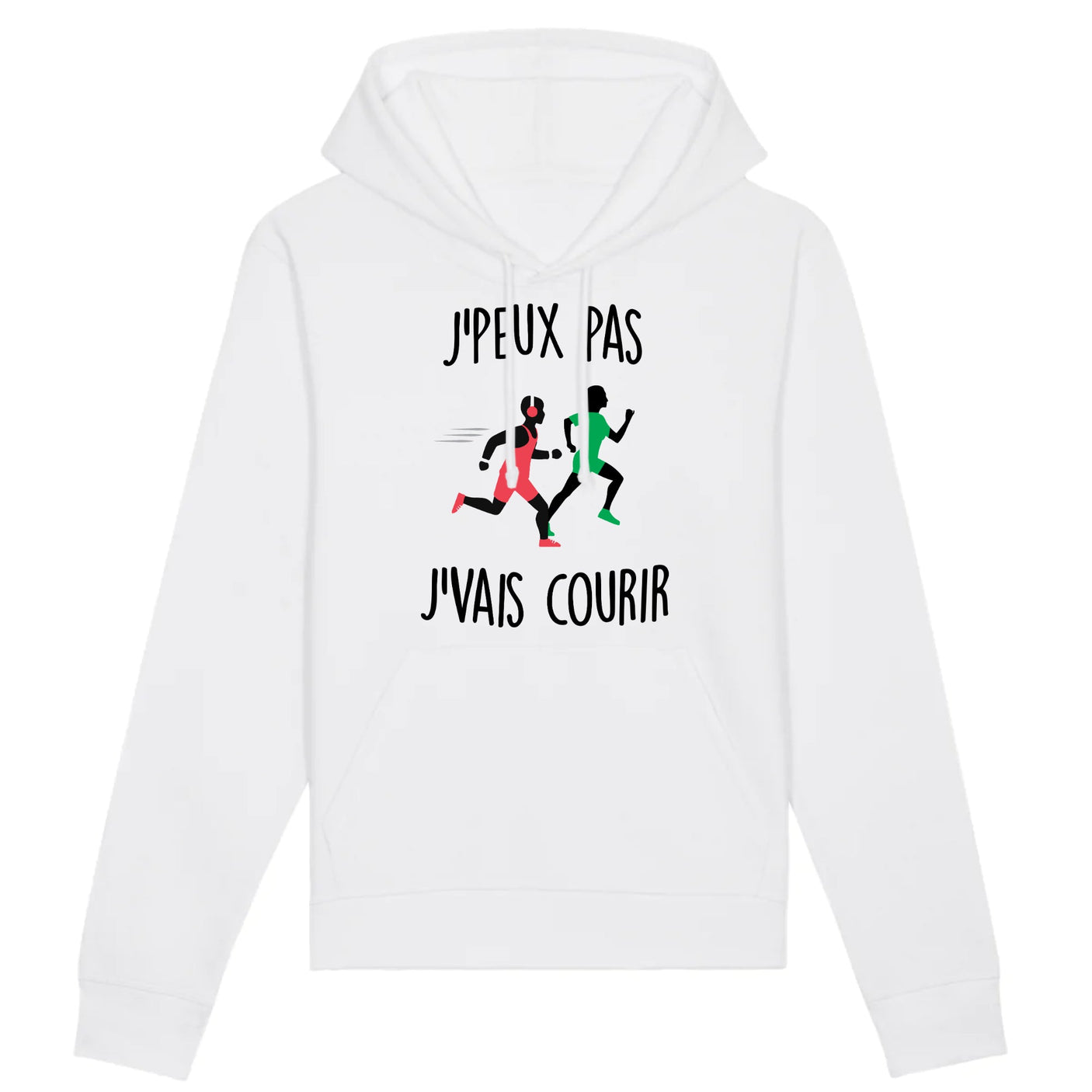 Sweat Capuche Adulte J'peux pas j'vais courir 