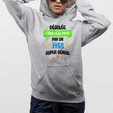 Sweat Capuche Adulte J'suis déjà prise pas un mec super génial Gris