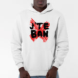 Sweat Capuche Adulte J'te ban Blanc