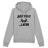 Sweat Capuche Adulte Just do it later 