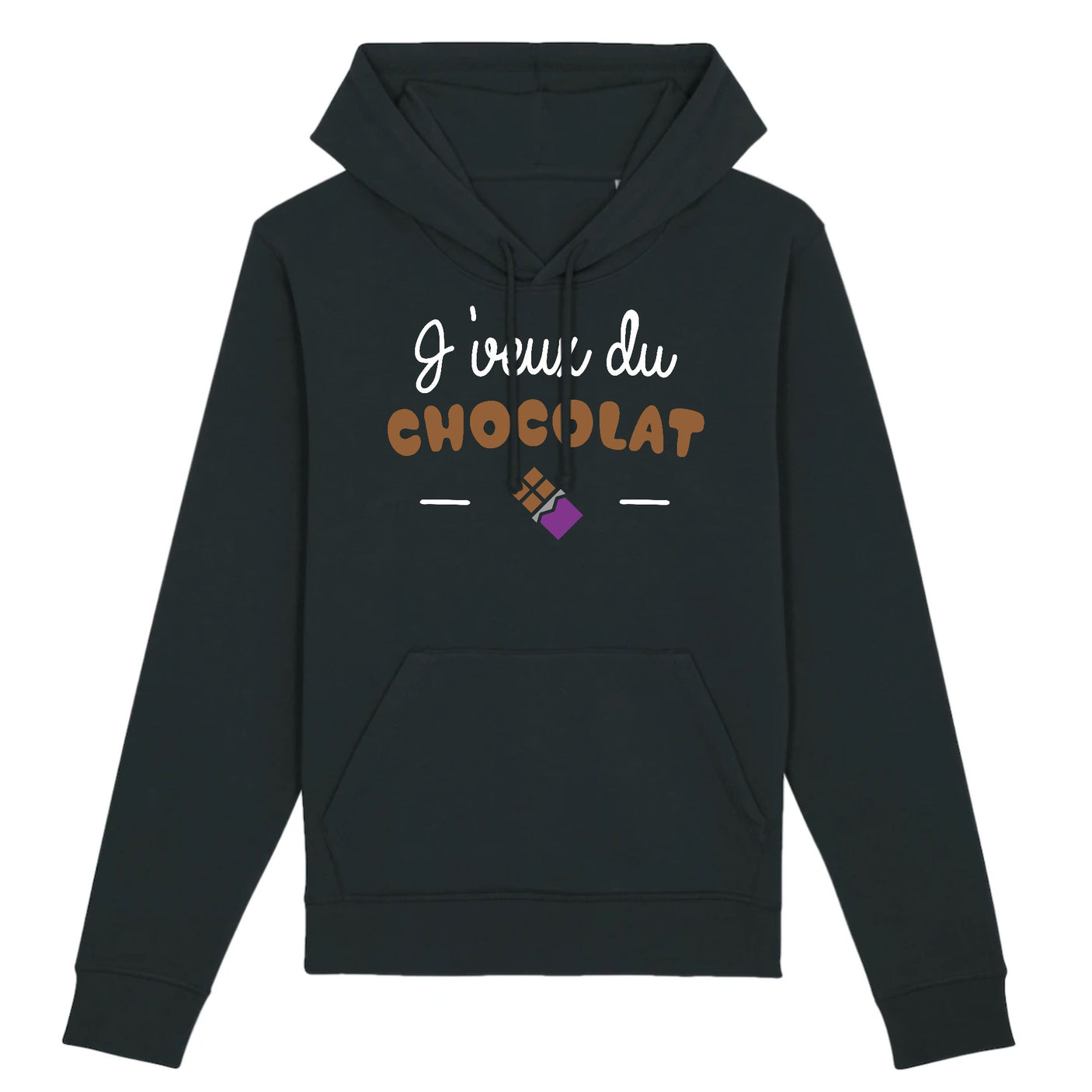 Sweat Capuche Adulte J'veux du chocolat 