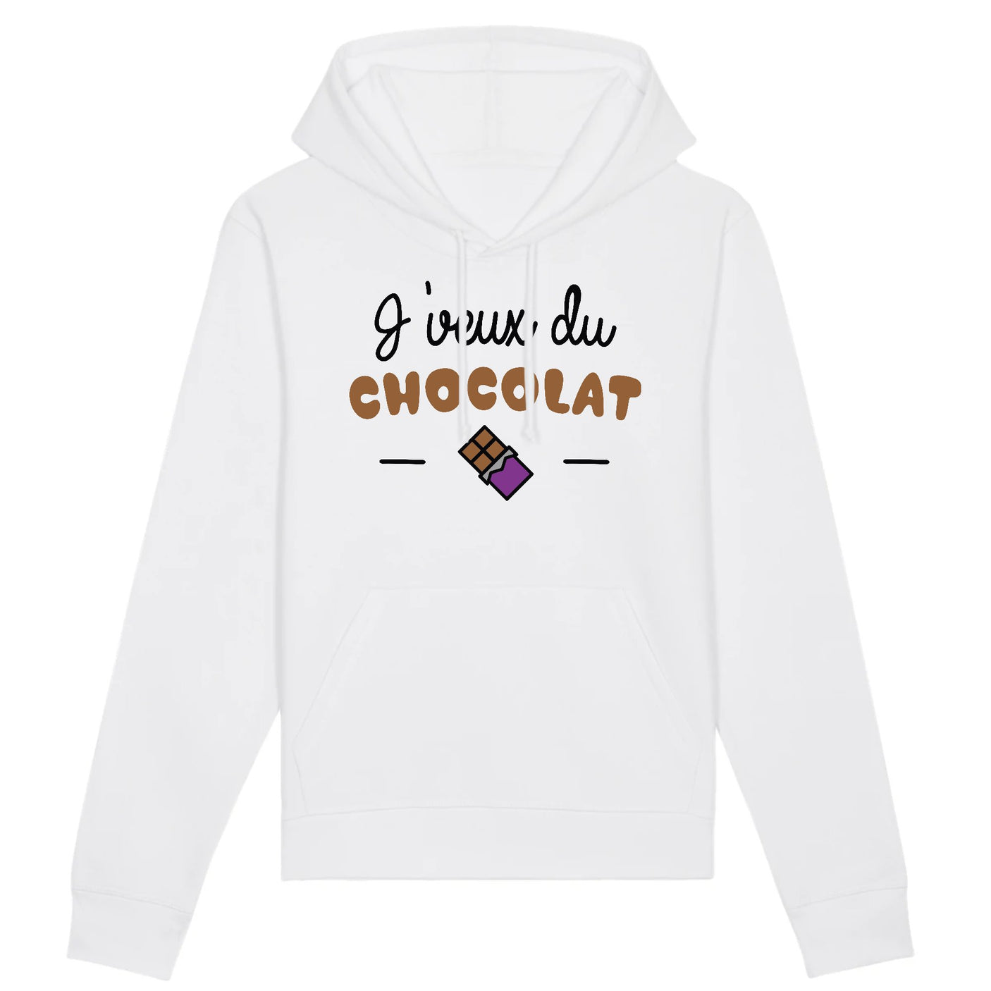 Sweat Capuche Adulte J'veux du chocolat 