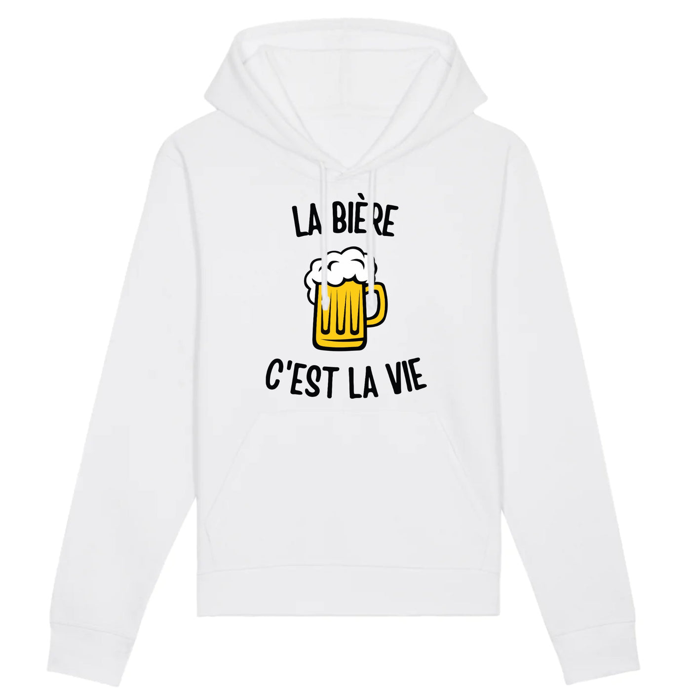 Sweat Capuche Adulte La bière c'est la vie 