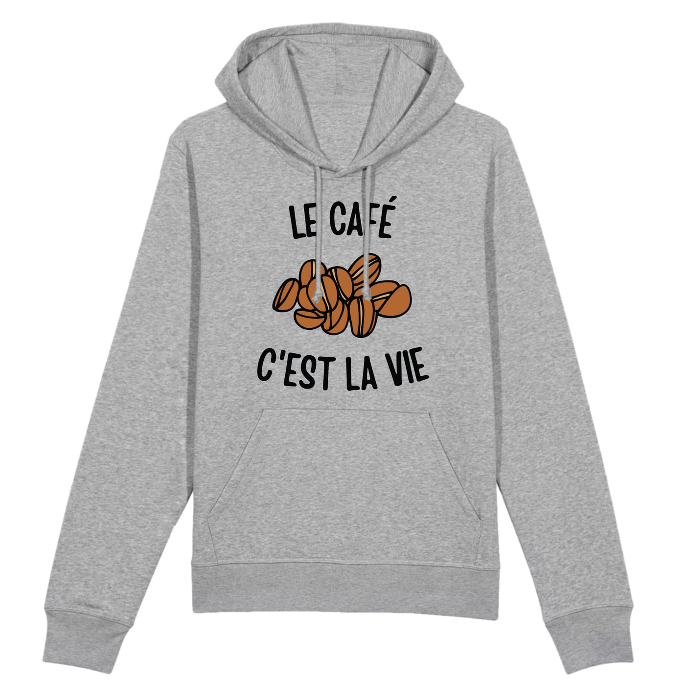 Sweat Capuche Adulte Le café c'est la vie 