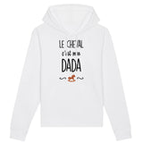 Sweat Capuche Adulte Le cheval c'est mon dada 