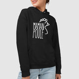 Sweat Capuche Adulte Maman poule Noir