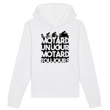 Sweat Capuche Adulte Motard un jour 