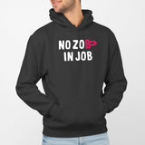 Sweat Capuche Adulte No zob in job Noir