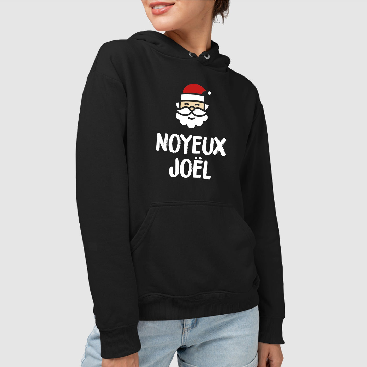 Sweat Capuche Adulte Noyeux Joël Noir