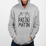 Sweat Capuche Adulte Pas du matin Gris