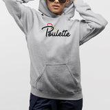 Sweat Capuche Adulte Poulette Gris