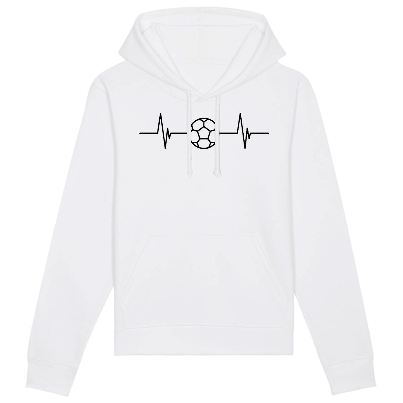 Sweat Capuche Adulte Rythme cardiaque foot 