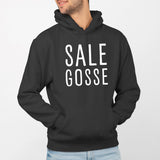 Sweat Capuche Adulte Sale gosse Noir