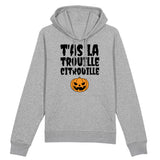 Sweat Capuche Adulte T'as la trouille citrouille 