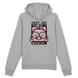 Sweat Capuche Adulte Tout est bon dans le cochon 