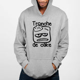 Sweat Capuche Adulte Tronche de cake Gris