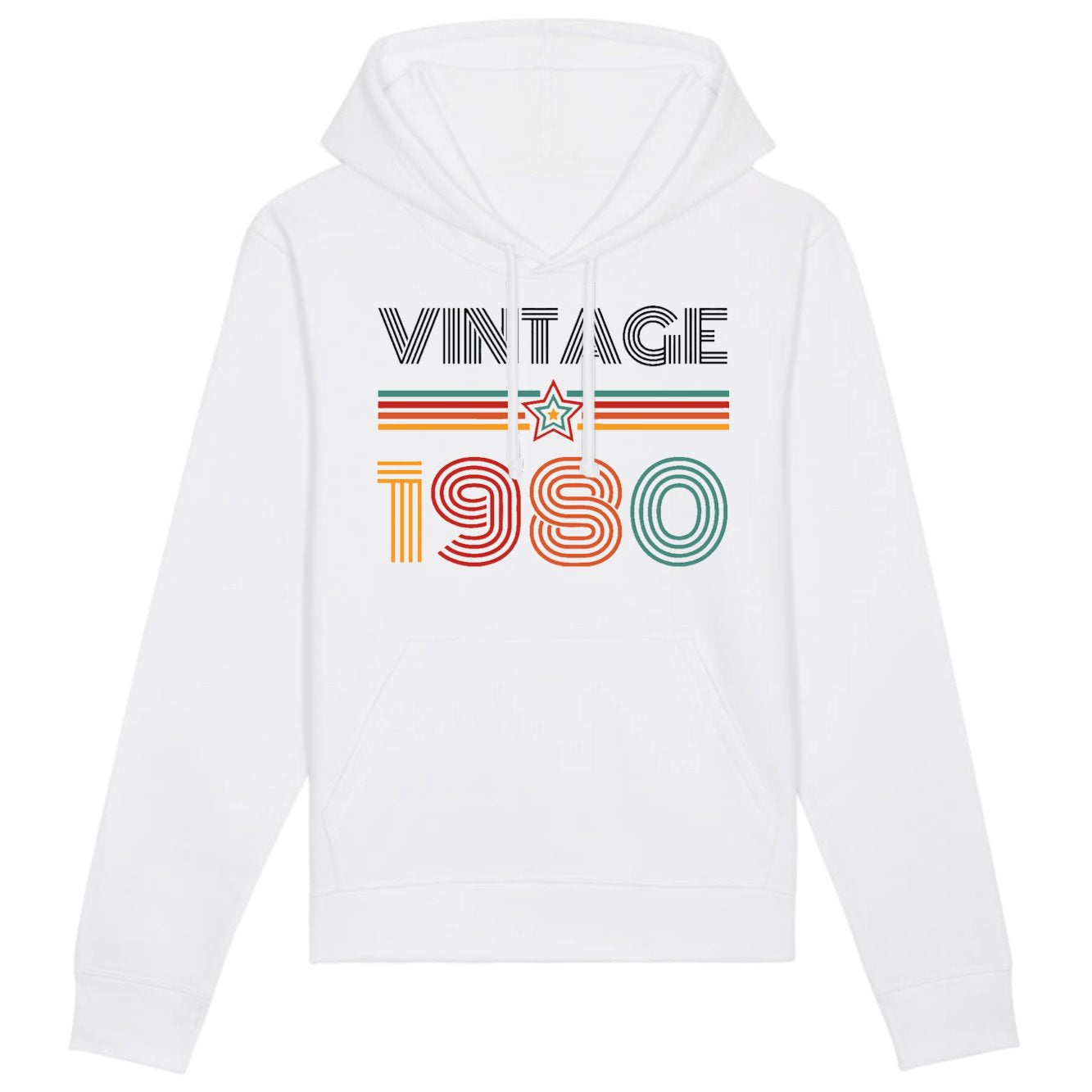 Sweat Capuche Adulte Vintage année 1980 