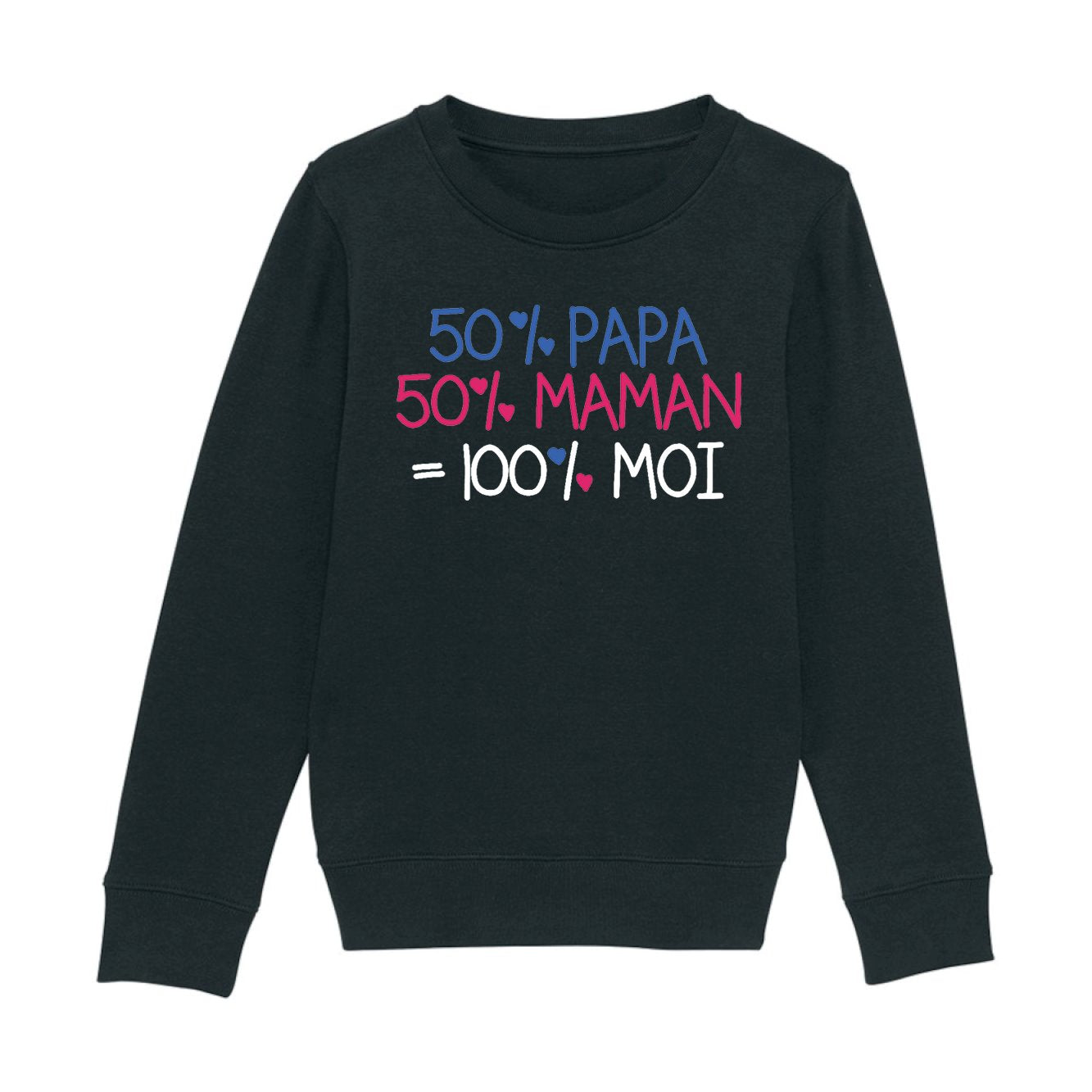 Sweat Enfant 50% maman 50% papa 