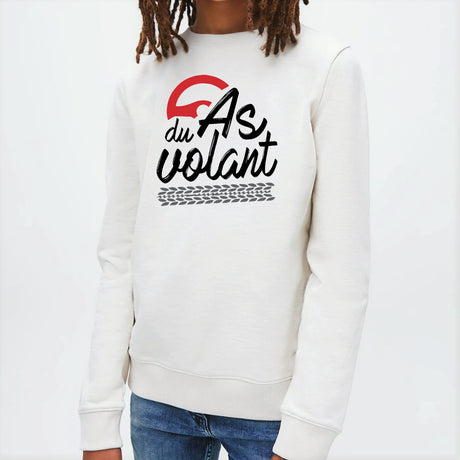 Sweat Enfant As du volant Blanc