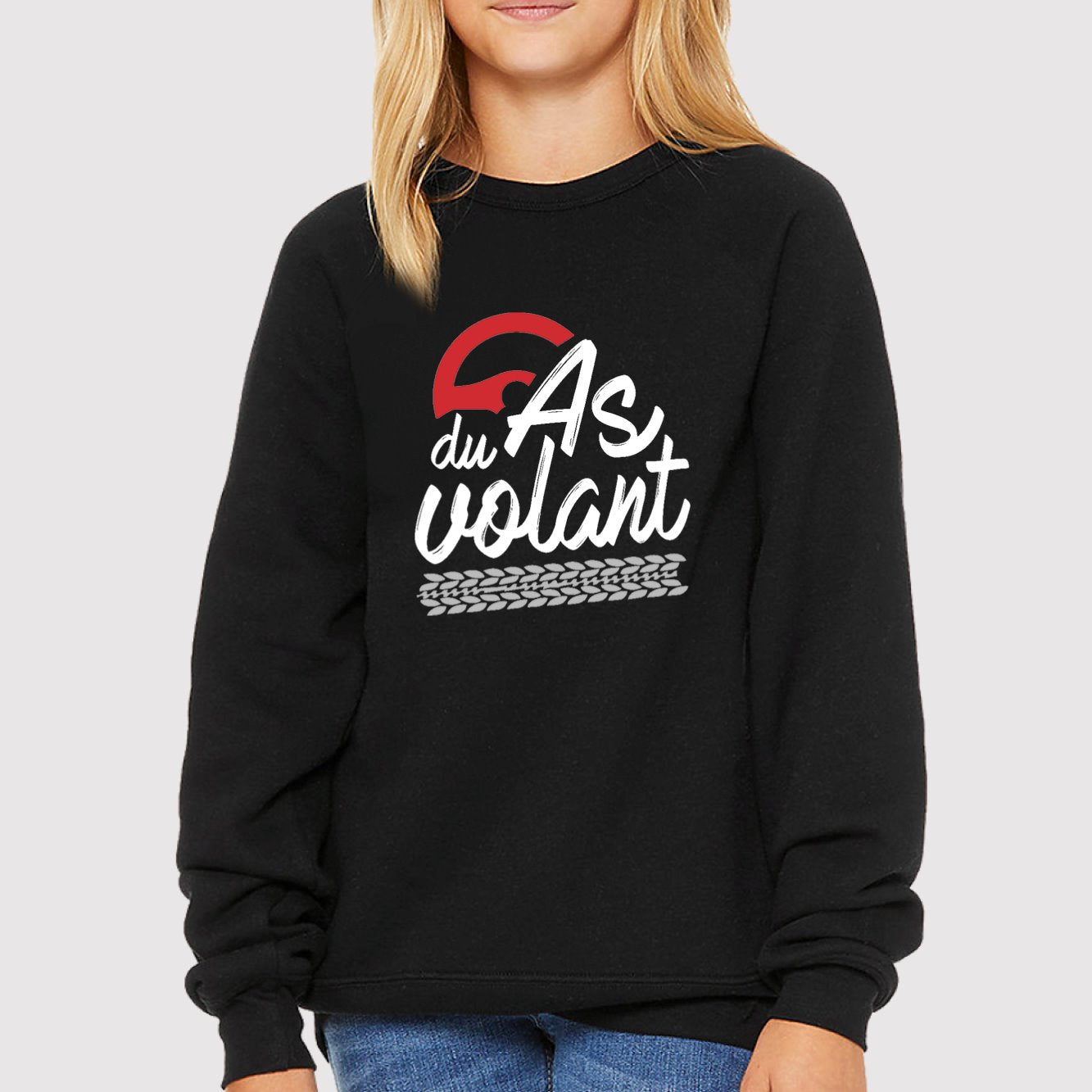 Sweat Enfant As du volant Noir