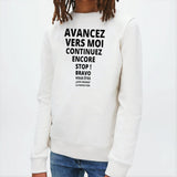 Sweat Enfant Avancez vers la perfection Blanc