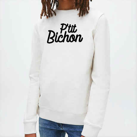 Sweat Enfant Bichon Blanc