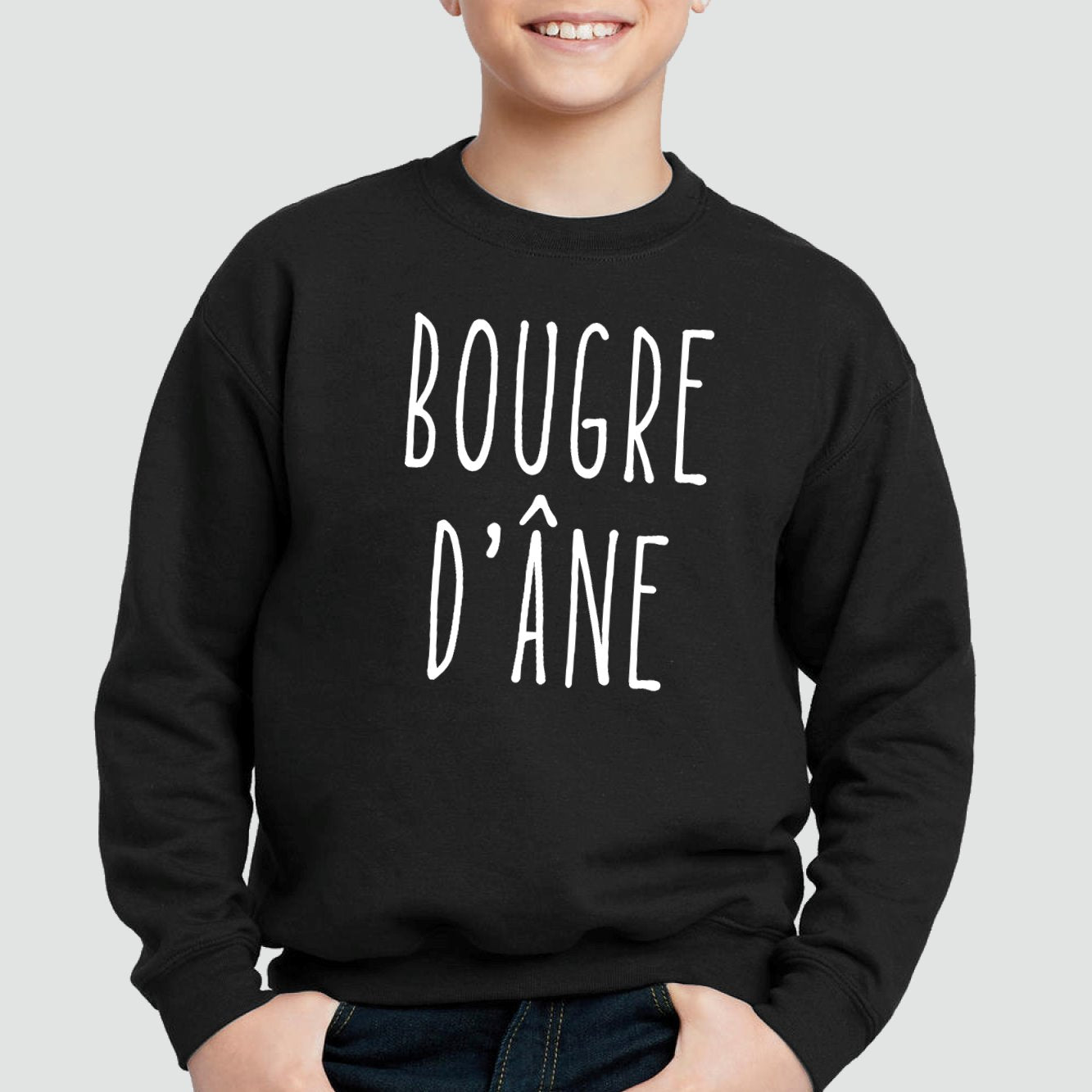 Sweat Enfant Bougre d'âne Noir