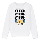 Sweat Enfant Check meuh meuh 