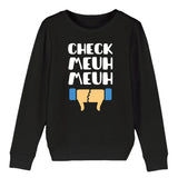 Sweat Enfant Check meuh meuh 