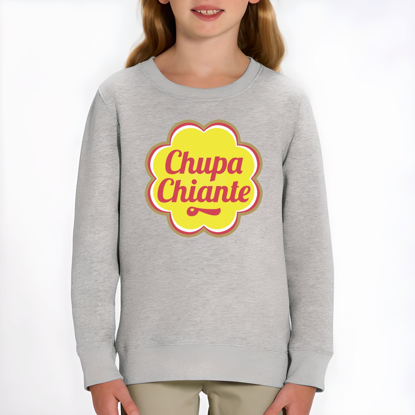 Sweat Enfant Chupa chiante Gris