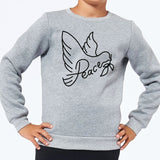 Sweat Enfant Colombe de la paix Gris