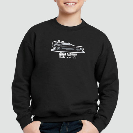 Sweat Enfant Delorean 88 MPH Noir