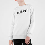 Sweat Enfant Évolution rugby Blanc