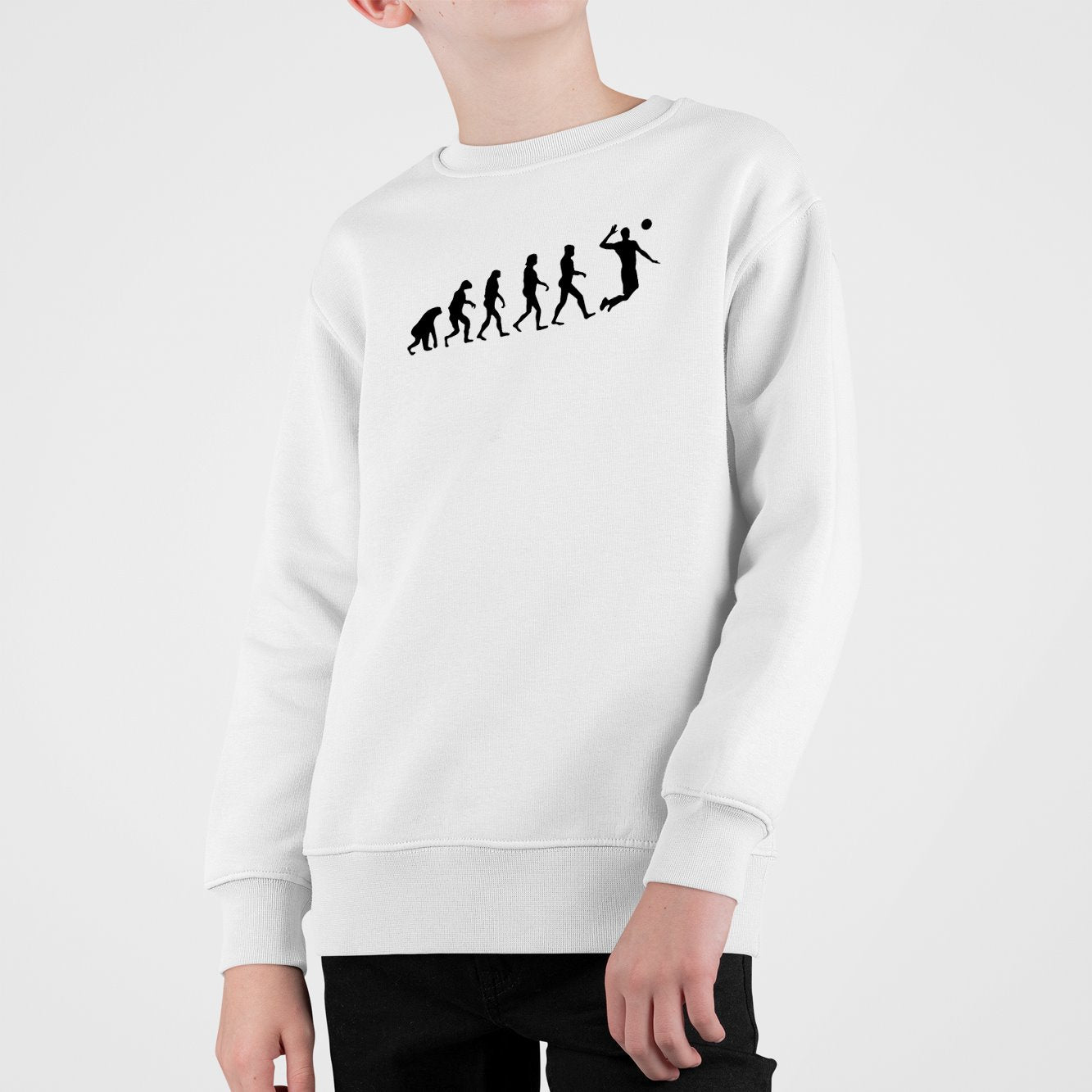 Sweat Enfant Évolution volley Blanc