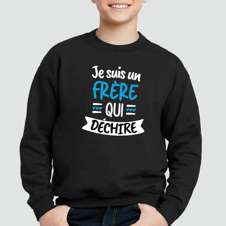 Sweat Enfant Frère qui déchire Noir