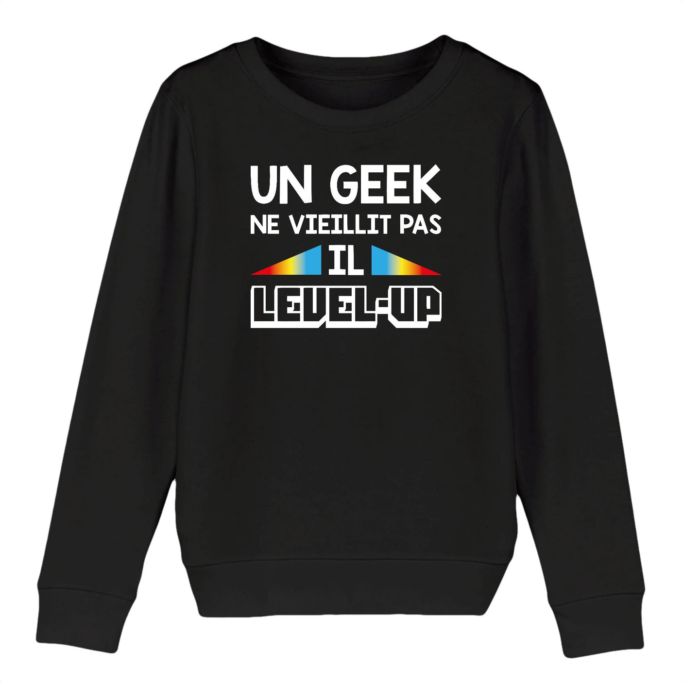 Sweat Enfant Geek level-up 