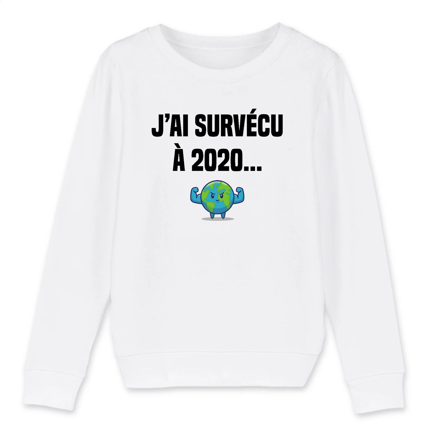 Sweat Enfant J'ai survécu à 2020 