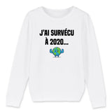 Sweat Enfant J'ai survécu à 2020 