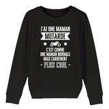 Sweat Enfant J'ai une maman motarde 