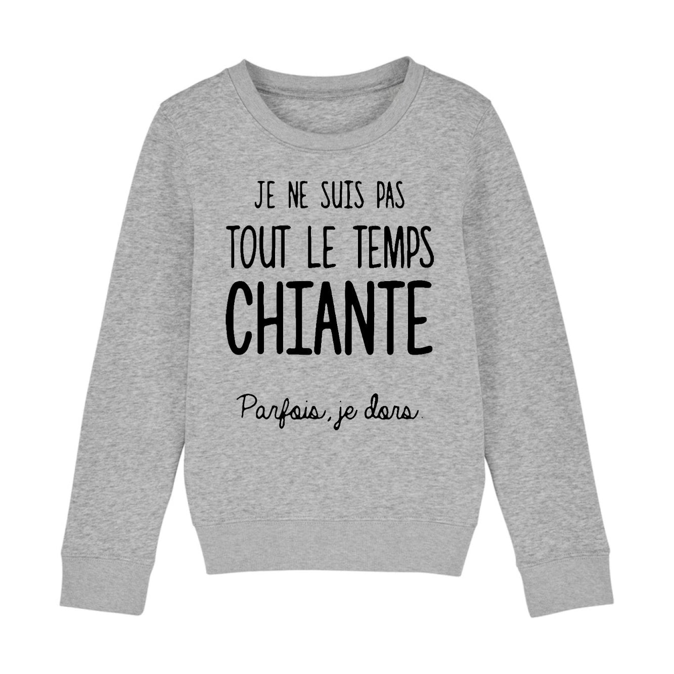 Sweat Enfant Je ne suis pas chiante 