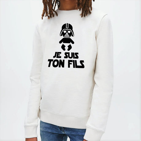 Sweat Enfant Je suis ton fils Blanc