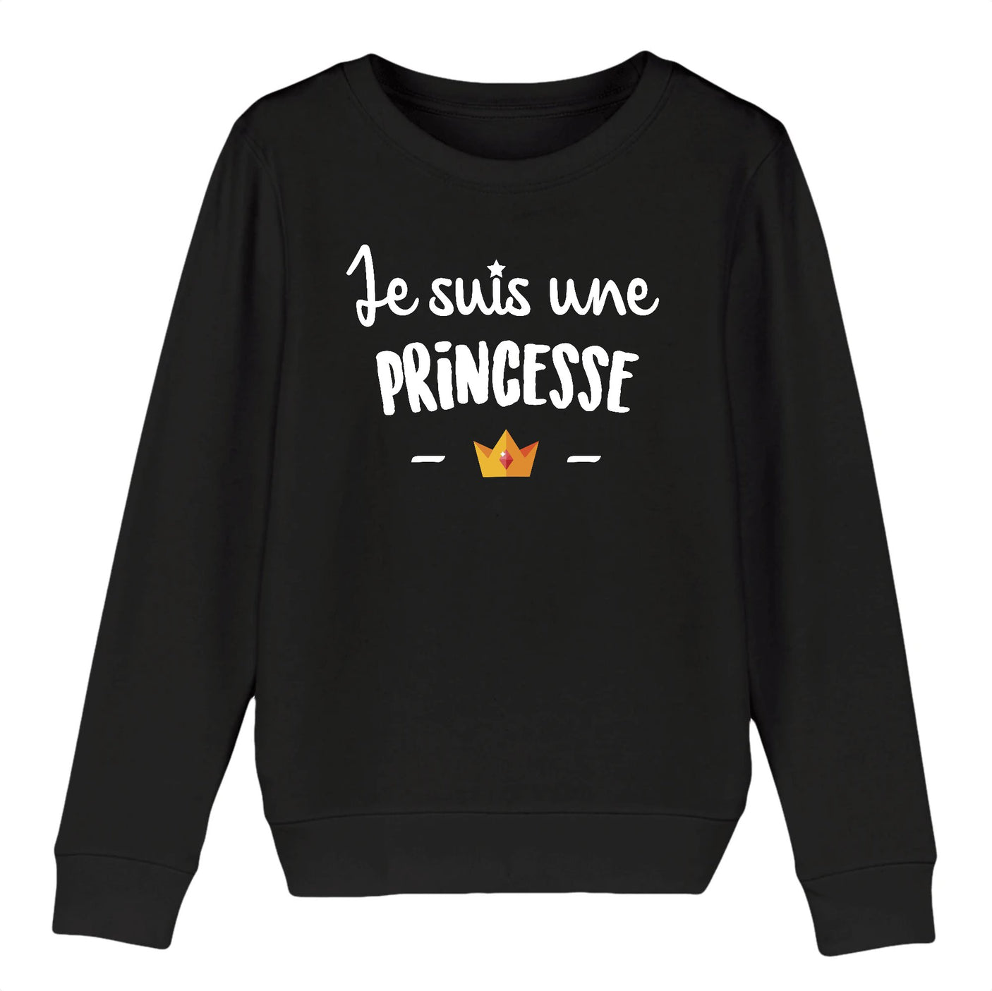 Sweat Enfant Je suis une princesse 