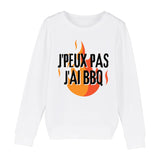 Sweat Enfant J'peux pas j'ai barbecue 